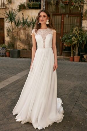 Mia Lavi Brautkleid Barcelona Model 2121 ganz von vorne